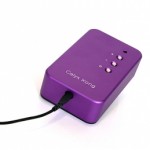 Calyx Audio - Kong Purple USB Headphone Amplifier, plugged in to headphone
